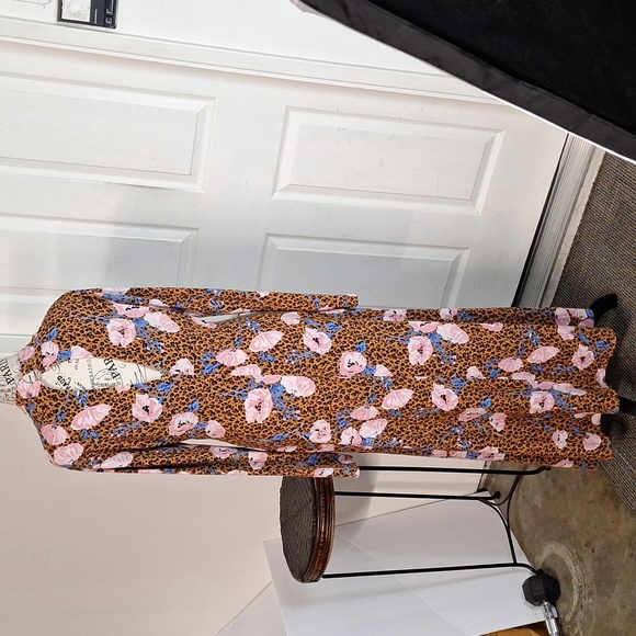 Free People Retro Romance Mixed Print Midi Dress M - Picture 11 of 13